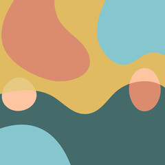 Abstract background with hand drawn doodle lines art.