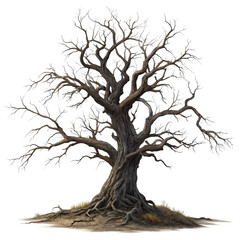 Fototapeta premium dead tree isolated on white