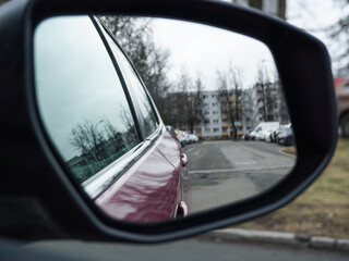rear view mirror in car