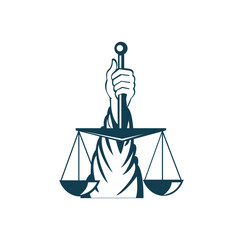 Law Firm logo, scale logo,advocate, attorney logo template