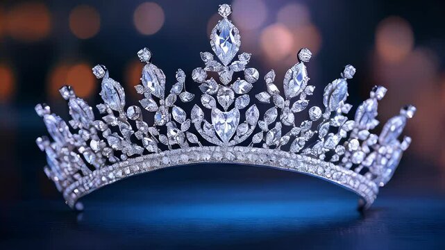video of Silver Diamond Tiara for Beauty Pageant Contest