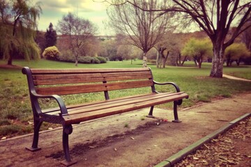 Fototapeta premium Park bench