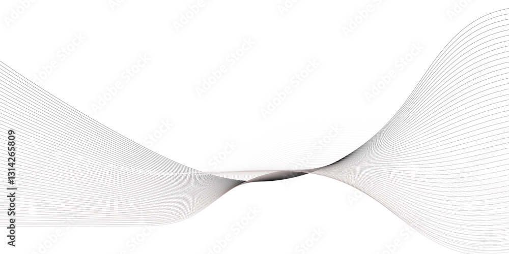 Poster abstract grey smooth element swoosh speed wave modern stream background. abstract wave line for broc