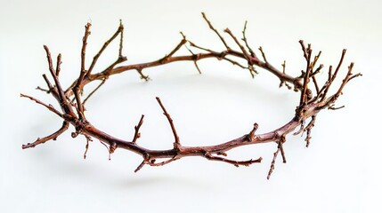 Obraz premium Thorns shaped into a circular crown.