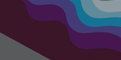 Sea waves layered vector background illustration and sea beach