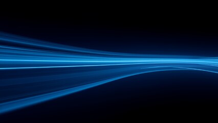 ブルーのさまざまな色合いで描かれた抽象的でダイナミックなスピードライン