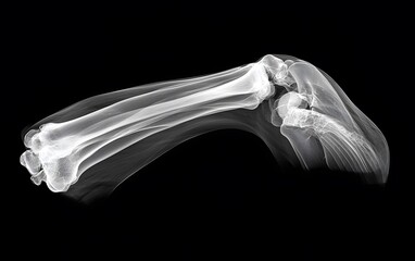 27. An X-ray of a shoulder with a dislocated joint