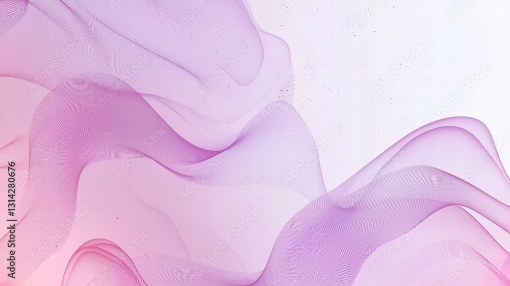 Poster abstract of flowing curves : a vibrant abstract composition showcasing undulating, flowing lines in 