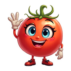 Fototapeta premium Tommy Tomato The Gleeful Greeter