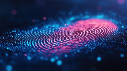 Human ink fingerprint, unique and detailed isolated