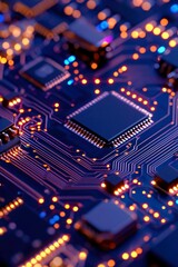 Obraz premium Circuit board close-up