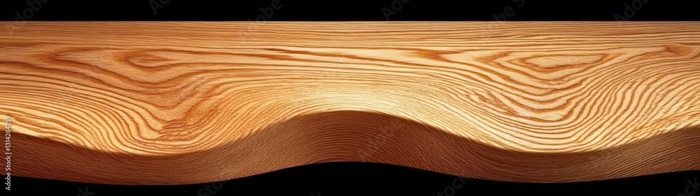 Poster oak plank tabletop background with textured wood surface and swirled grain patterns