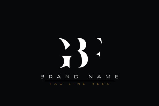 GBF abstract letter logo design. This logo is designed by three abstract letters.