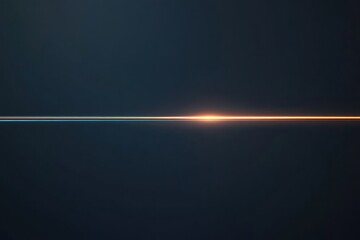 Minimalist thin laser line with a subtle glow, isolated against a dark background.
