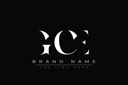 GCE abstract letter logo design. This logo is designed by three abstract letters.