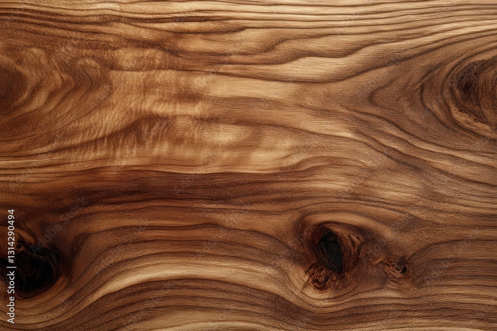 Poster natural elm wood plank texture surface with intricate patterns and smooth finish