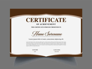 Professional unique modern Certificate design template