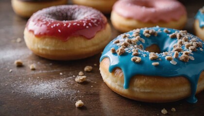 Gourmet Donuts with Creative Toppings: Matcha Glaze, Salted Caramel, and Crushed Oreos | Dessert Inspiration