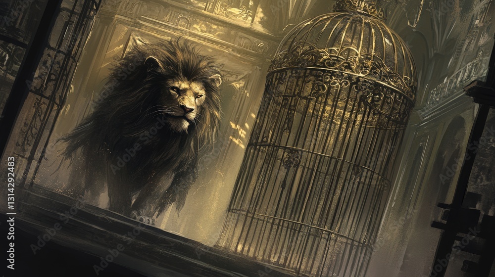 Poster as the hero approaches the cage, they must decide whether to unlock it and release the creature or l