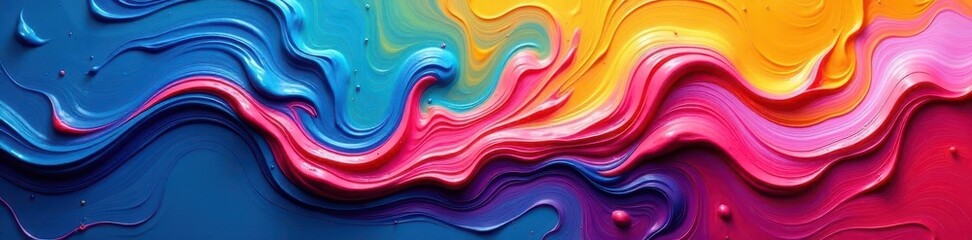 Swirled acrylic paint texture, vibrant colors , visual, creative