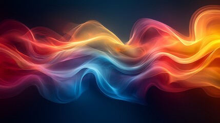 Fototapeta premium Abstract vibrant swirling colorful waves