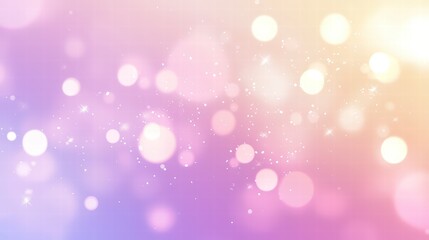 Obraz premium Abstract Bokeh: An abstract display of soft bokeh lights in a gradient of pastel hues, creating a dreamy and ethereal visual effect.