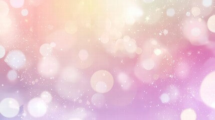 Obraz premium Dreamy Pastel Bokeh: A mesmerizing display of soft, blurred bokeh lights floats over a dreamy pastel color palette. the image evokes feelings of serenity, happiness, and whimsy.