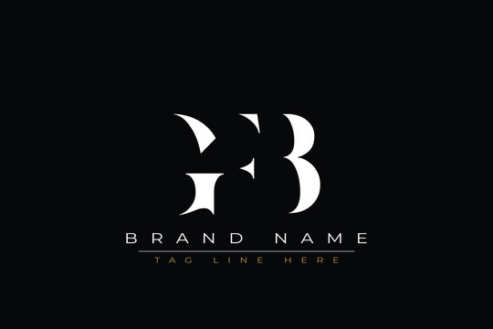 GFB abstract letter logo design. This logo is designed by three abstract letters.