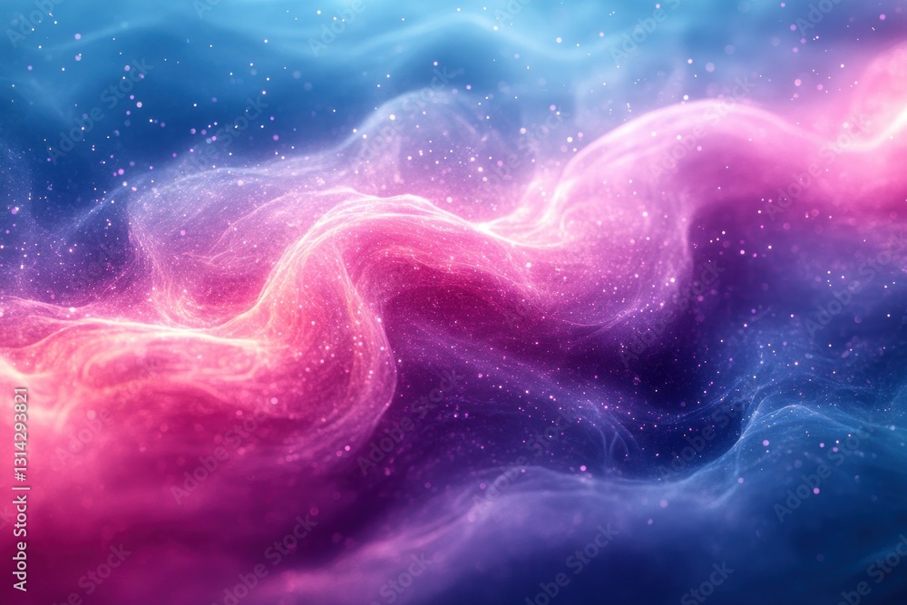 Aufkleber pastel gradient abstract background with blurred holographic effect and grainy retro texture
