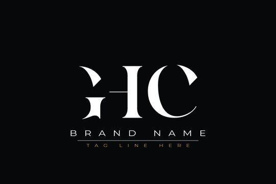 GHC abstract letter logo design. This logo is designed by three abstract letters.