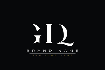 GIQ abstract letter logo design. This logo is designed by three abstract letters.