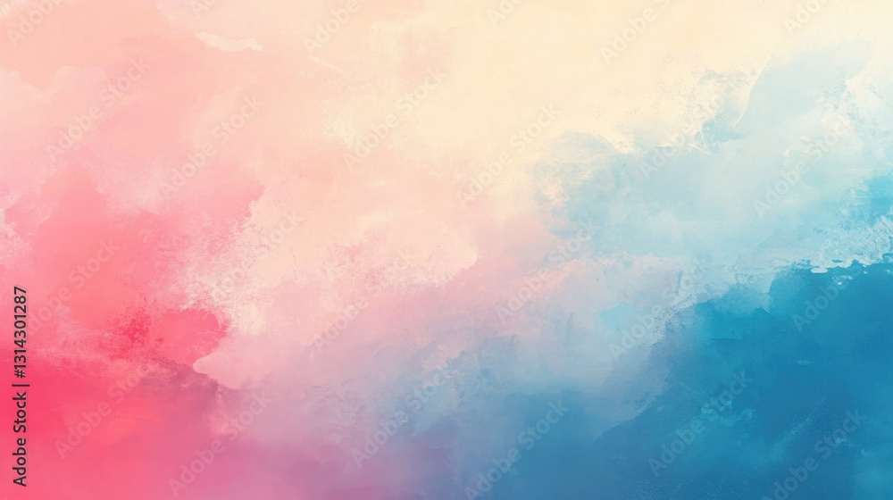 Aufkleber soft pastel gradient blending from pink to blue, creating a serene background suitable for various u