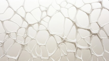 An intricate network of delicate white patterns, like frost on a window, creates a mesmerizing abstract display of nature&rsquo;s hidden architecture.