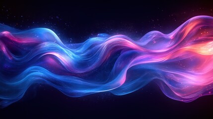 Futuristic Abstract Light Trails Digital Art Background