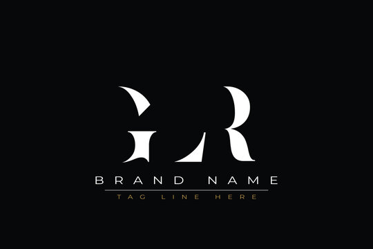 GLR abstract letter logo design. This logo is designed by three abstract letters.