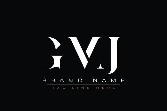 GMJ abstract letter logo design. This logo is designed by three abstract letters.