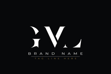 GML abstract letter logo design. This logo is designed by three abstract letters.