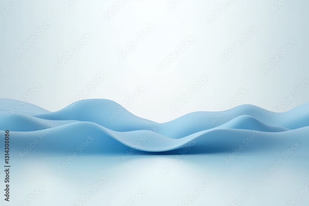 Poster minimalist abstract background with teal and cyan gradient light for product display and advertising