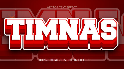 Naklejka premium Red and White text effect editable Futuristic Neon text style