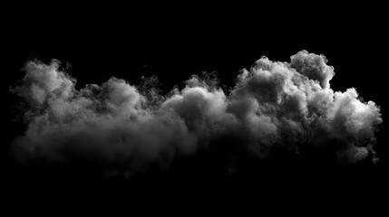 Thunderstorm clouds, ominous and dark isolated