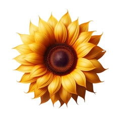 Fototapeta premium sunflower on white background
