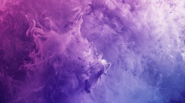 Ethereal plumes, abstract inkscape of violet and indigo, dreamy fluid art