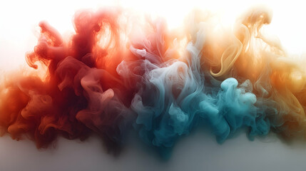 Vibrant ink explosion in various hues