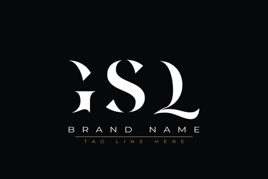 GSQ abstract letter logo design. This logo is designed by three abstract letters.