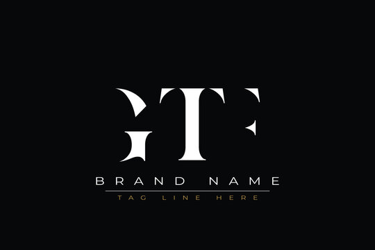 GTF abstract letter logo design. This logo is designed by three abstract letters.