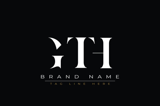 GTH abstract letter logo design. This logo is designed by three abstract letters.