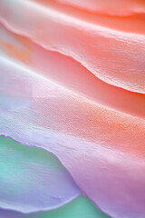 Fototapeta premium Subtle blending of pastel colors in an abstract oil painting depicting texture and depth