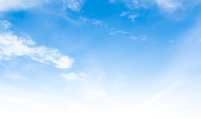 Blue sky background white cloud abstract light day sun bright cloudy summer season beauty landscape atmosphere air view sunshine climate environment ecosystem change energy concept.