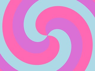 Abstract swirling background with pastel pink, purple, and light blue stripes.