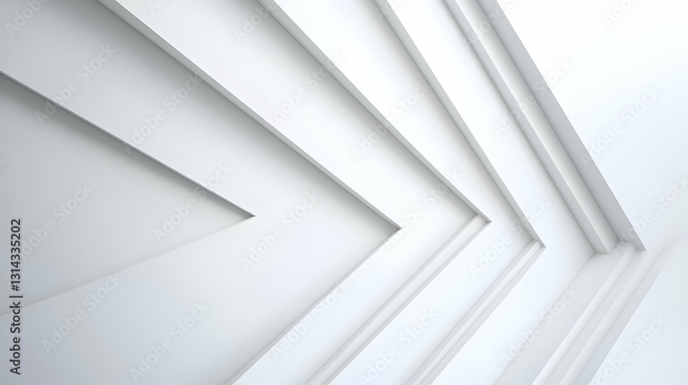 Poster abstract architectural detail white geometric pattern with clean lines minimalist modern background 